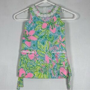 LILLY PULITZER Toddler Girls Size 3 Shift Dress Mandevilla Baby Pink Vacation